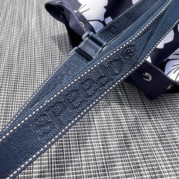 Speedo Hawaiian Floral Canvas Drawstring Depot Bag Blue Great Condition - Picture 12 of 13